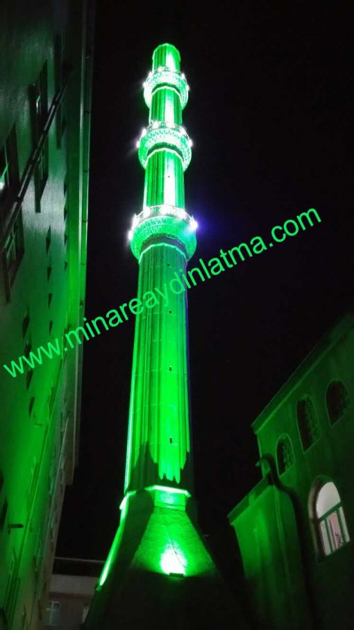  yeşil led minare aydınlatma